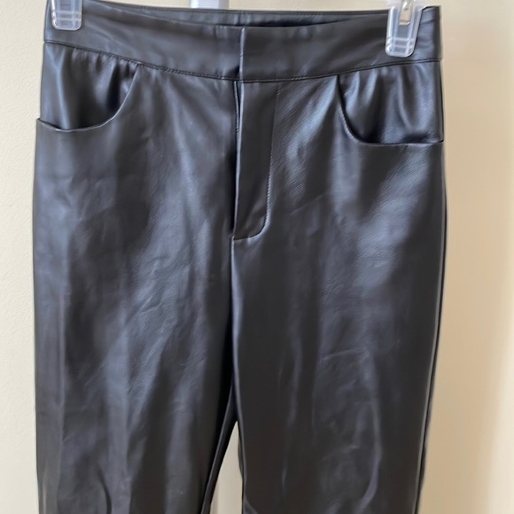 TOTEME black leather Novara pant trousers, size XS - Picture 9 of 12